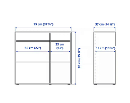 Изображение товара Стеллаж Вихалс 5 white ИКЕА (IKEA) на сайте adeta.ru