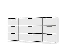 Изображение товара Комод Нордли 25 white ИКЕА (IKEA) на сайте adeta.ru